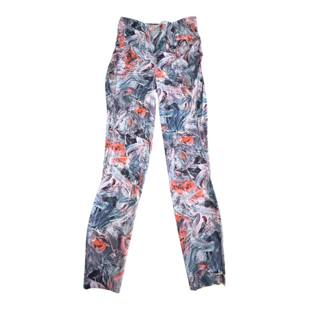 Lululemon Pants Womens 6 Abstract Print Wunder Under High Rise Yoga Leggings Gym